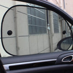 2Pcs Durable Reflector Car Sun Shades Front Rear Window Shield Screen Sunshades Cover Windscreen UV Protection Mesh Visor