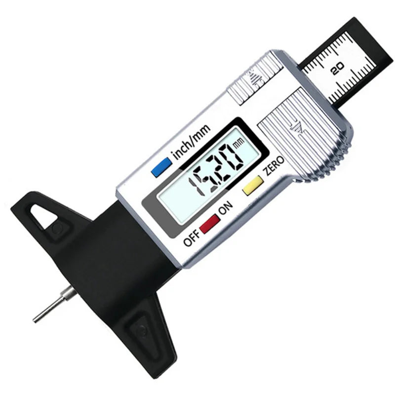 Digital Car Tyre Thickness Gauges Depth Meter For Safe Auto Tyre Tread Monitoring Tyr alternate view