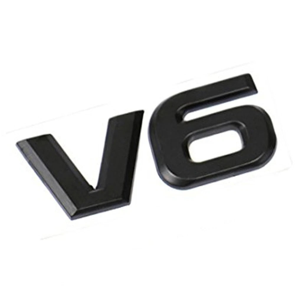 DSYCAR 1Pcs Fashion 3D Metal V6 Engine Display Car Sticker Emblem Badge for Cars Deco alternate view