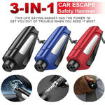 Car Emergency Hammer Keychain Window Breaker Seat Belt Cutter