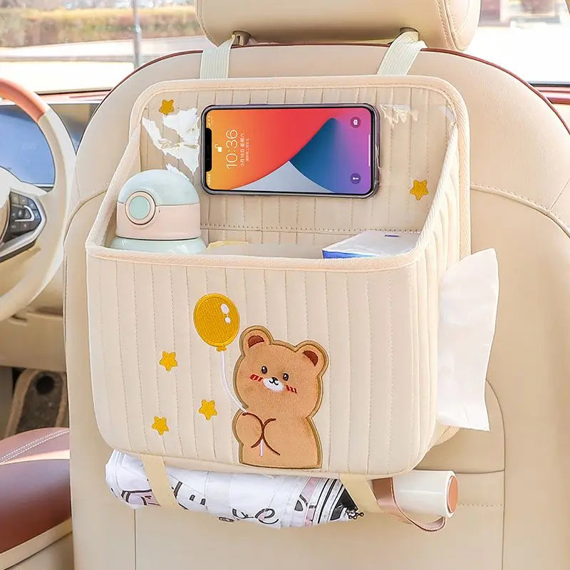Car Seat Back Organizer Multifunctional Storage Bag Auto Rear Seat Hanging Pouch fo additional angle