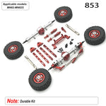 MN Series 82 82S Off-road Vehicle Parts - Metal Upgrade Accessories: Front and Rear Axles, Transmission Shaft, Tie Rods, Frame