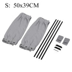 2pcs 50cm Car Sun Shade Side Window Curtain | Foldable UV Protection Auto Accessories alternate view