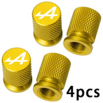 4PCS Colorful Car Accessories Car Tire Valve Cap For Alpine Megane 3 4 5 Duster Espace Logan Clio Austral Espace Arkana Scenic