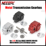 Metal Transmission Gearbox Gear Box for 1/12 RC Car MN82 MN78 MN99S MN168 MN98 MN Model Crawler 370 Motor Upgrade Accessories