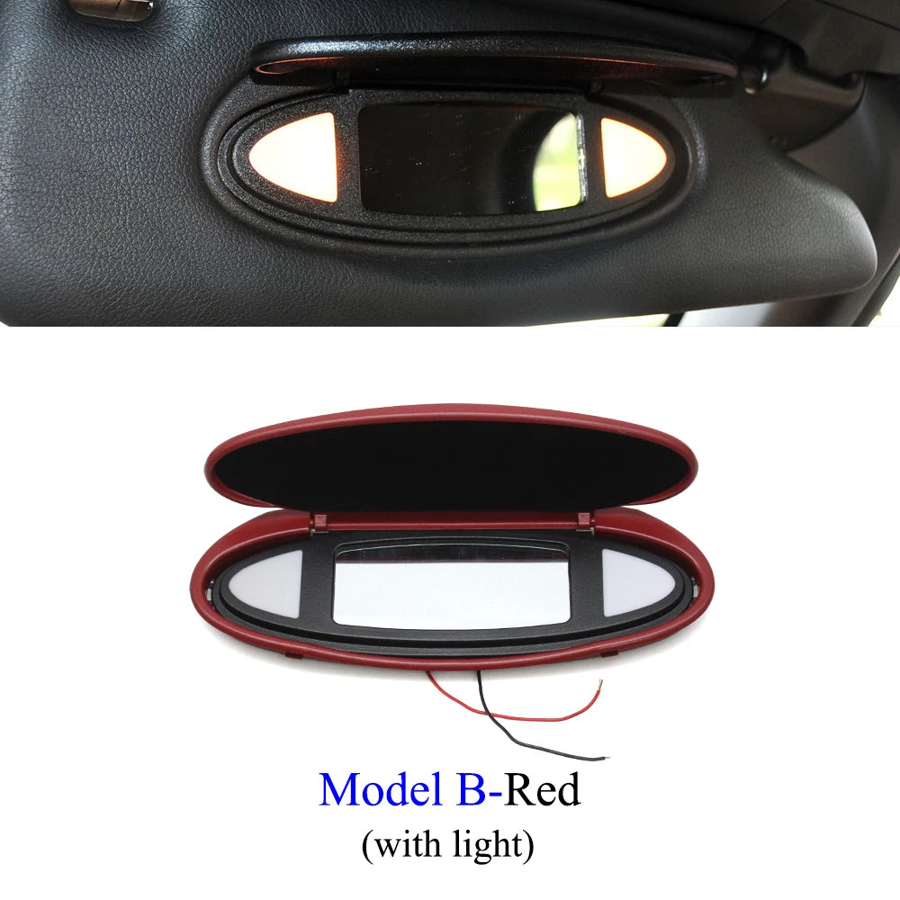 For Porsche Boxster Cayman 986 987 CARRELA TARGA GT2 GT3 996 997 Car Makeup Vanity Sun Visor Shade Mirror Cover Assembly