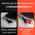 Aluminum Alloy Tire Valve Caps | 5 or 10 Pack Waterproof Dustproof Stem Covers lifestyle view