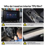 TPU PPF Protection Film For BMW M5 G90 PHEV 2027 2026 2025 LCD GPS Navigation Gear Pa alternate view