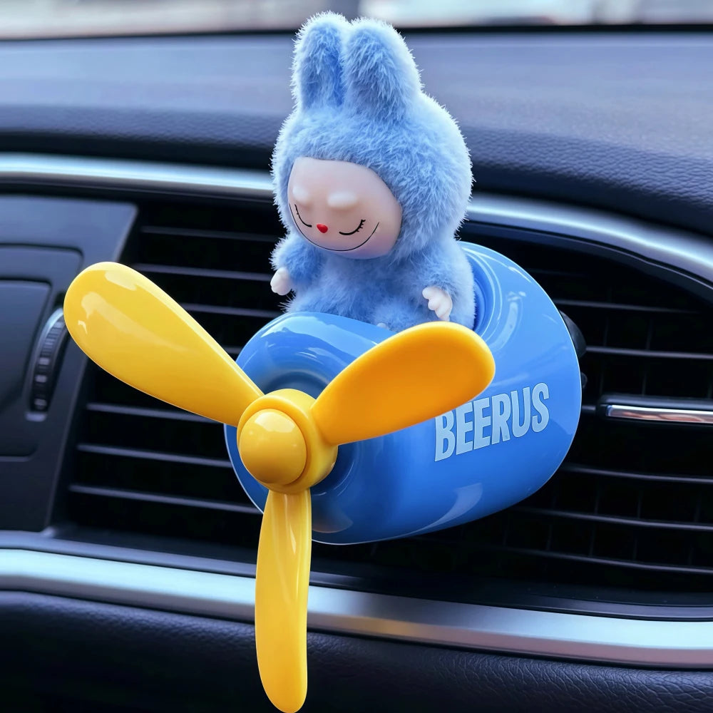 Pilot Bear Car Air Freshener | Vent Clip Aroma Diffuser alternate view