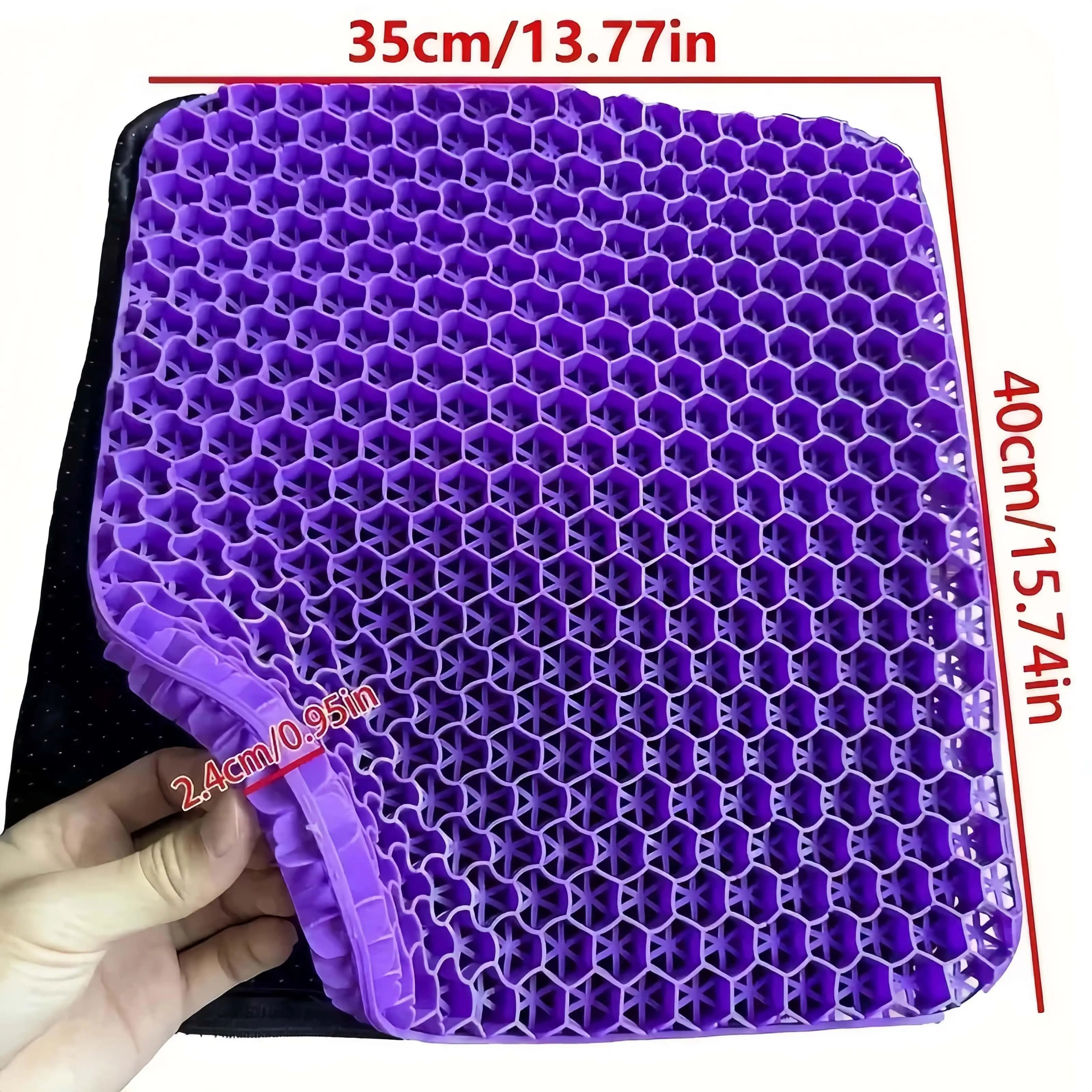 Ultra-Comfort Gel Seat Cushion Set with Breathable Honeycomb Design - Tailbone Relief, I detail view