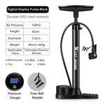 WEST BIKING Bike Pump | 150/160PSI High Pressure Digital Gauge Bicycle Tire Inflator alternate view
