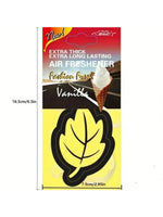 Natural Scented Tea Paper Car Air Freshener | Vanilla Perfume Leaf Shape Hanging Frag alternate view