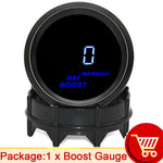 Digital Turbo Boost Gauge 52mm | BAR PSI Car Gauge Set with Water Temp Oil Pressure V alternate view