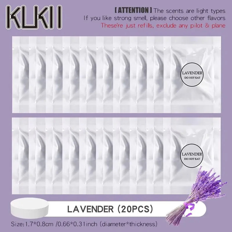 Car Air Freshener Refill Tablets | Replacement Fragrance Pods close-up view
