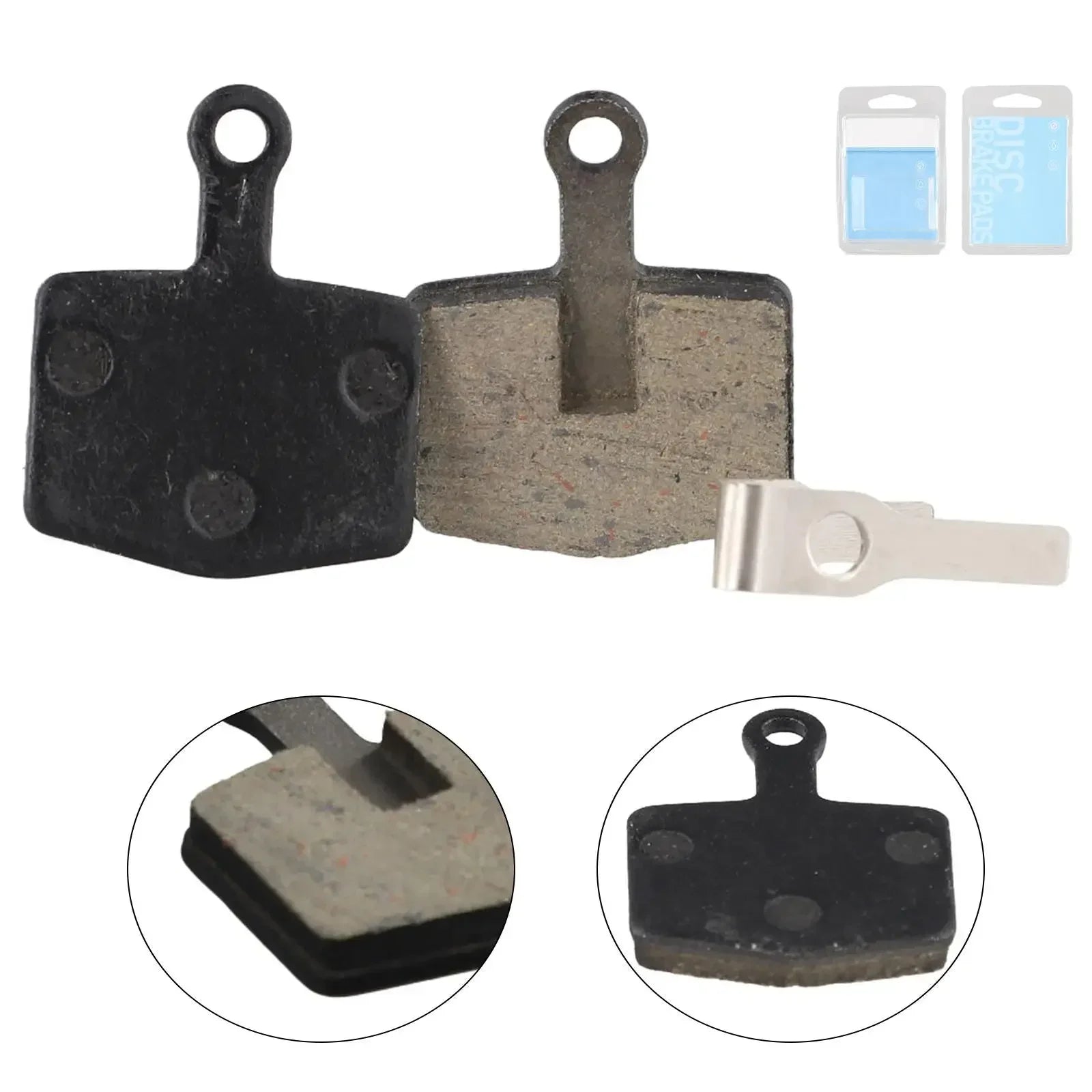 New Practical Disc Brake Pads Parts 1pair Brake Pads Compound Disc Fittings Metal+Resin Replacement Thickness 4mm