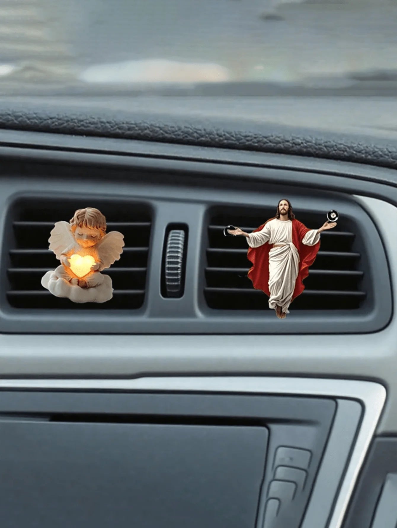 2pcs Angelic Car Air Vent Clip | Women's Car Decor Cute Acrylic Car Air Freshener lifestyle view