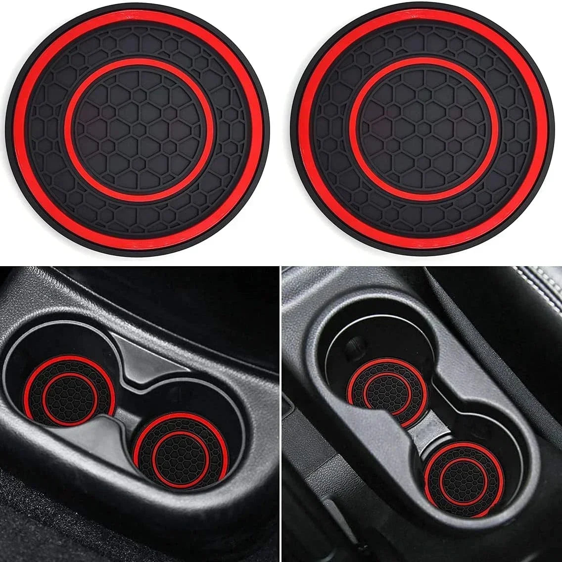 Anti Slip Car Cup Holder Coaster 2-Piece