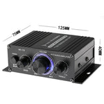 AK170 Mini Digital Power Audio Car Amplifier Blue Light Stereo Audio Amplifier for Hom close-up view