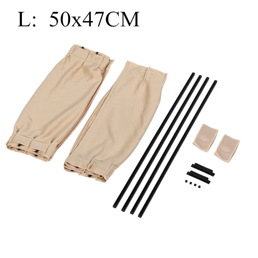 2pcs 50cm Car Sun Shade Side Window Curtain | Foldable UV Protection Auto Accessories detail view