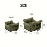 Dog Car Seat with Safety Belt | Non-Slip Pet Travel Bed for Small Dogs detail view