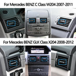 Car Front AC Air Vent Outlet Tab Clip Repair Kit For Mercedes Benz C GLK Class W204 X204 C180 C200 C260 GLK260 GLK300 GLK350