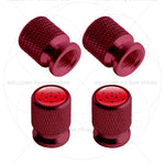 Itachi Rinnegan Sharingan Tire Valve Caps | 4pc Aluminum Anime Car Accessories detail view