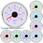2" 52mm Water Temperature Gauge 0~120℃ 7 Color Backlight | Universal Marine Car Boat alternate view