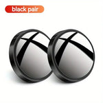 A Pair of 360-Degree Adjustable Wide-Angle Blind Spot Mirrors, Reversing Mirrors, and Re detail view