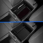 1Pc Car Armrest Storage Box For Kia K4 2025-2026 Center Console Organizer Bin Black additional angle