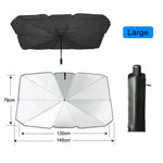 Portable Car Sun Shade Umbrella for Windshield High Shading UV Protection Foldable Fr alternate view