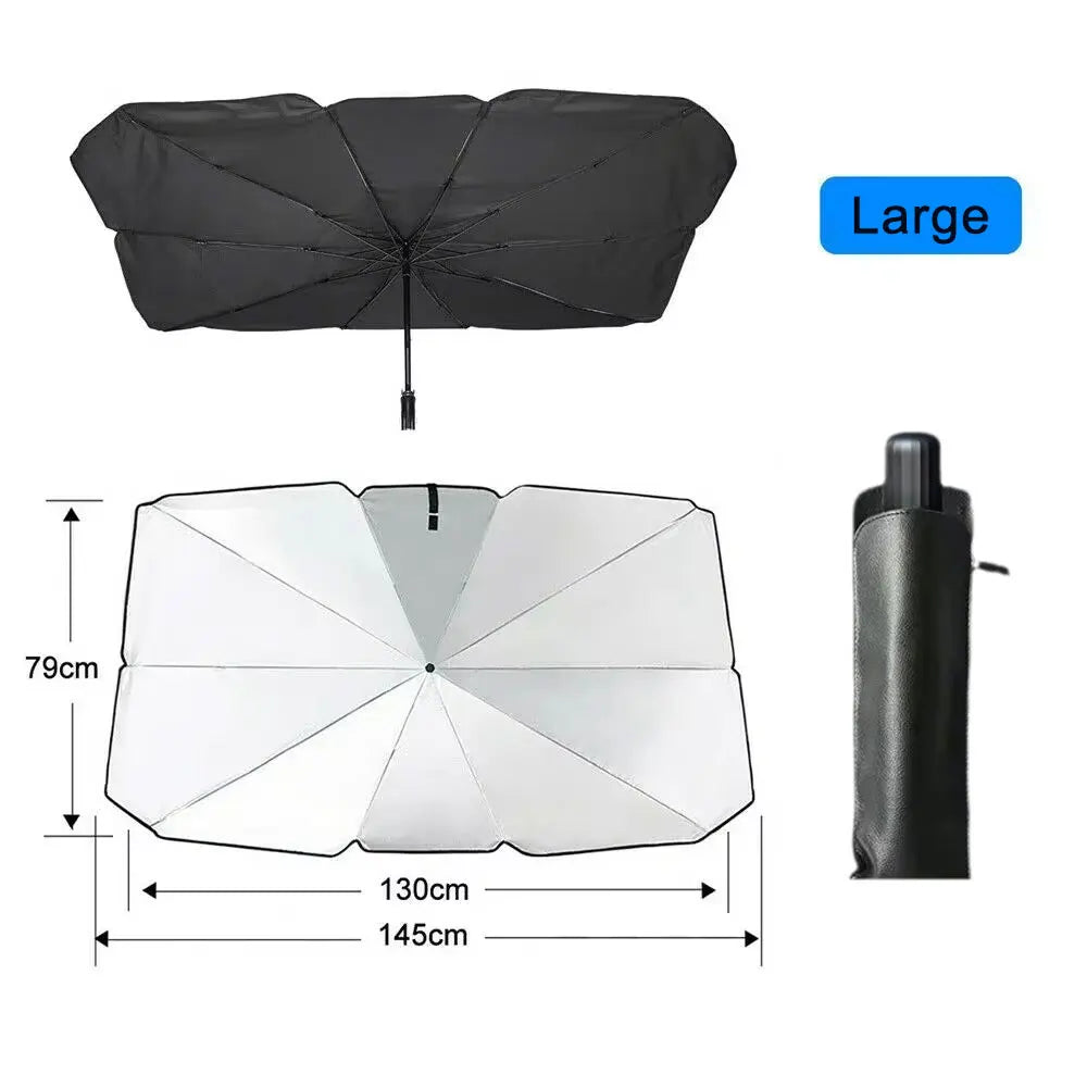 Portable Car Sun Shade Umbrella for Windshield High Shading UV Protection Foldable Fr alternate view