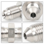 Stainless Steel Double Headed Thread Brake Fittings Adapter | AN3 Male to M10x1 / M12 alternate view