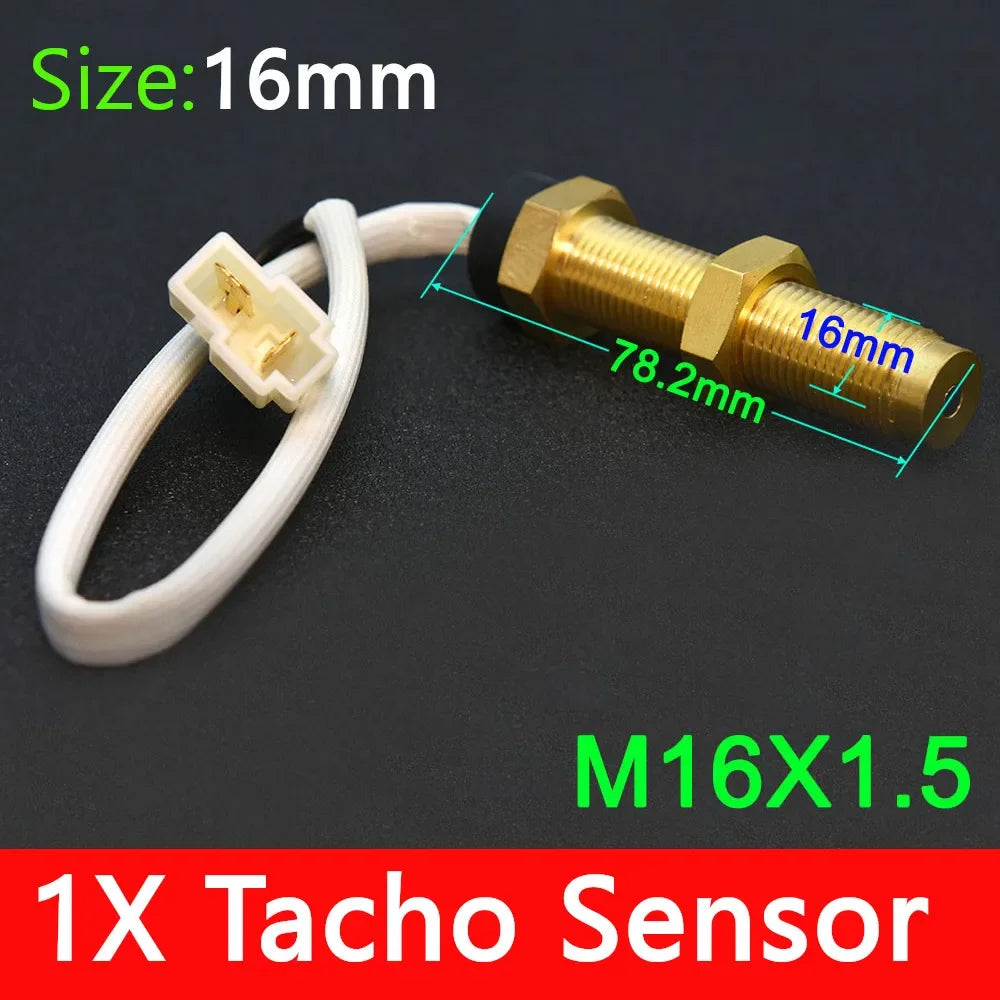 HD Customized 85MM 3 IN 1 Gauge 120kmh 120MPH GPS Speedometer Fuel Gauge Voltage Voltmeter Tachometer RPM Sesnor With Antenna