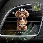Acrylic Car Vent Clip Aromatherapy Air Freshener Holder 2D Decorative Air Conditioning Vents Accessory for Vehicle Interior