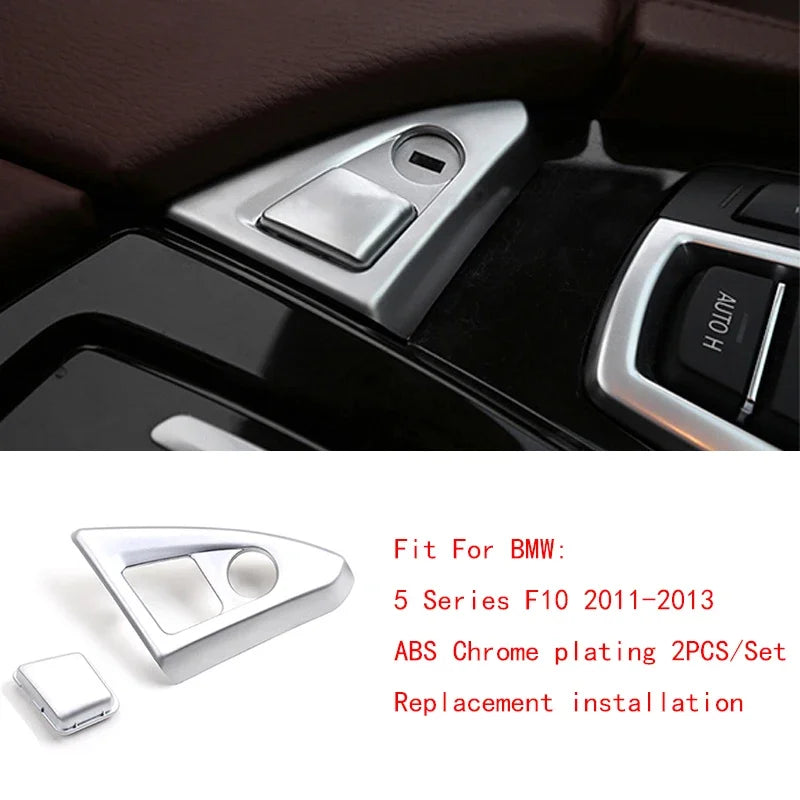 For BMW 5 6 7 5GT X3 X4 X5 X6 Headlight Switch Button Cover Engine Start Stop Switch D close-up view