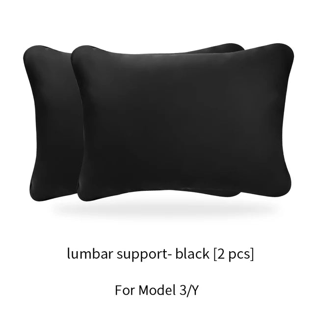 OULEX Tesla Model 3 & Model Y Nappa Leather Car Seat Neck Pillow – Ergonomic Memory Foam detail view