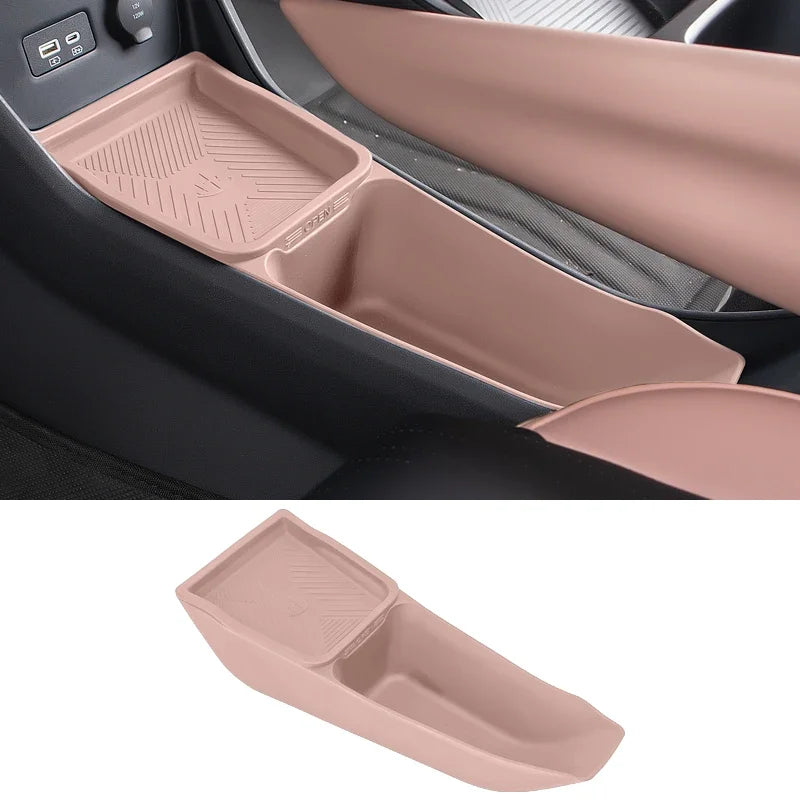 Car Central Control Storage Box For BYD Seagull Armrest Double Storage Box Silicone I alternate view
