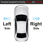 Car Left Right Sunshade  Sun Visor Panel Makeup Mirror Glass Cover For Mercedes-Benz E Class W211 2003 2004 2005 2006-2008 LHD