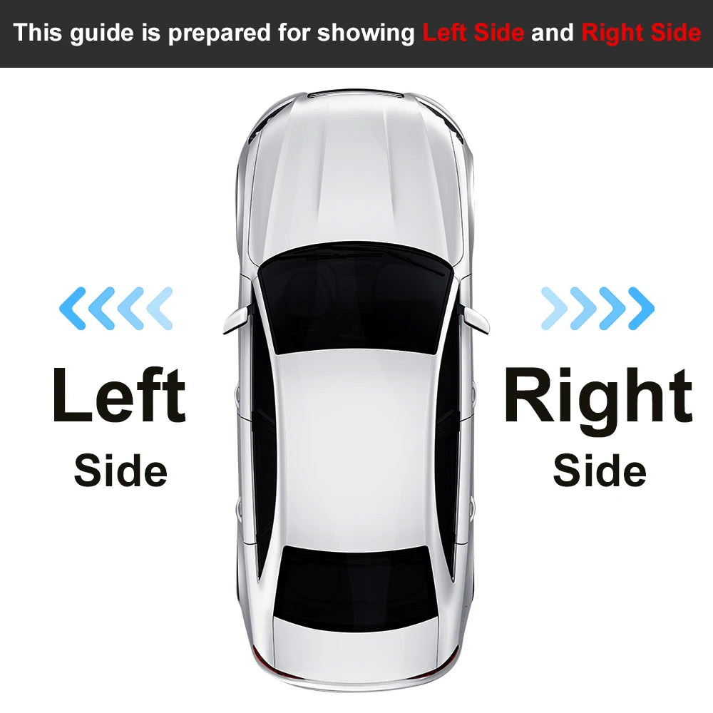 Car Left Right Sunshade  Sun Visor Panel Makeup Mirror Glass Cover For Mercedes-Benz E Class W211 2003 2004 2005 2006-2008 LHD
