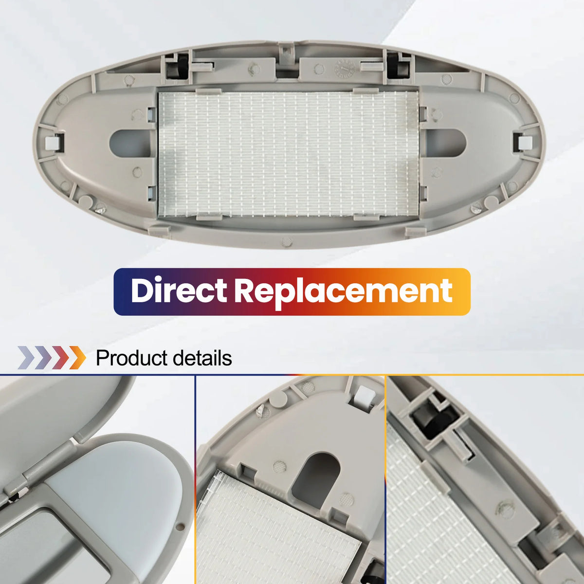 Car Sun Visor Cap Vanity Mirror Cover For BMW Mini Cooper R55 R56 R57 R58 R59 2007 - 2014 Plastic Front Left / Right Accessories
