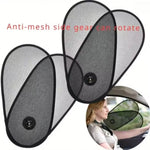 2-Piece or 4-Piece Car Window Sun Shade Set | Adjustable Rotatable Side Window Sun Vi alternate view