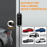 feyree Portable EV Charger 3.5KW 16A Adjustable Current | TS-NACS Plug for Tesla lifestyle view