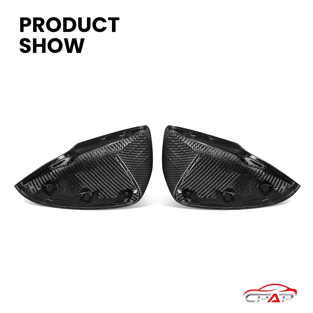 Real Dry Carbon Fiber Car Door Side Accessories Rearview Mirror Cover Caps For Mercedes Benz W177 W118 OEM Style 2019-IN
