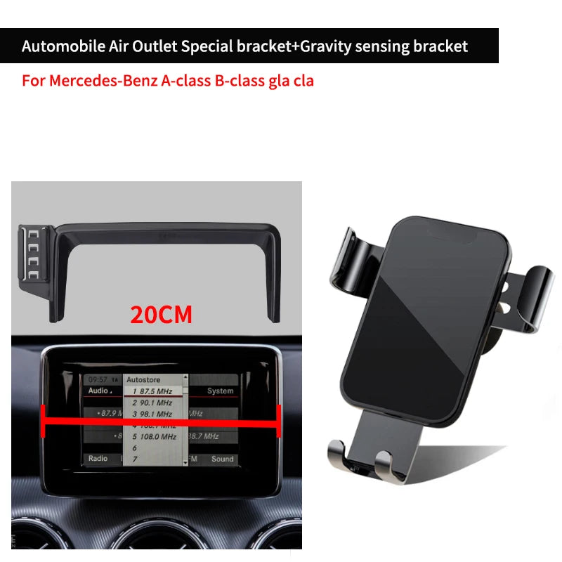 Car Phone Holder for Mercedes-Benz W176 W242 W246 A-Class B-Class C117 X156 GLA CLA | alternate view