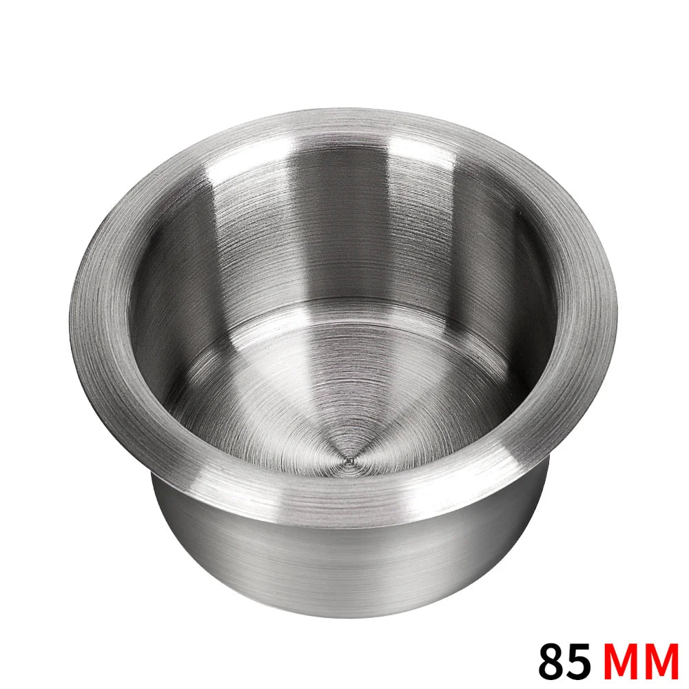 68/85/90mm Stainless Steel Marine Boat RV Cup Holder | Universal Rustproof Drink Bottl close-up view