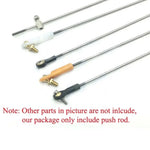 10PCS M2 Stainless Steel Threaded Tie Push Rod Servo Linkage Dia 1.8/2.6mm 150/200/250/300mm Shaft Pull For RC Boat/Aircraft Mod