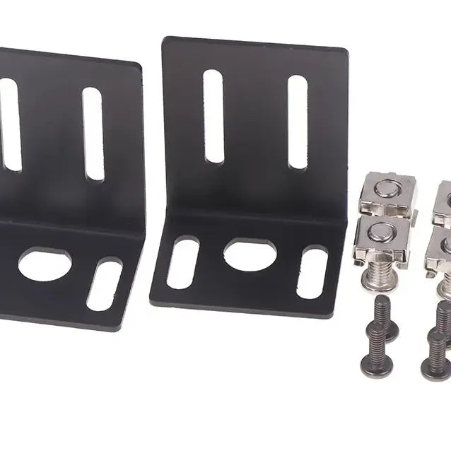 1 set ear Mounting jointing with screw cap Metal 1U 19" Rack Mount for frame box High Qulaity Wireless System Receiver Host
