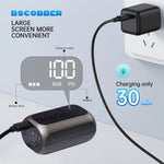 BSCOBBER 4in1 Electric Portable Tire Inflator | 100PSI Bike Pump with Digital Display close-up view