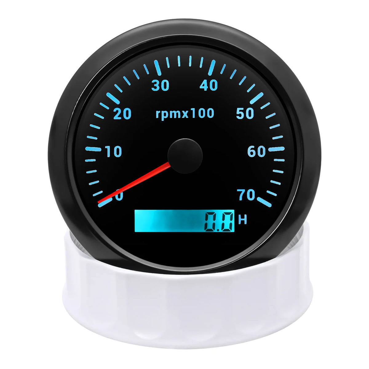 85mm Digital LED Tachometer | 7 Color Backlight Gauge for Marine Boat Motorcycle Ca additional angle