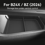 For Toyota BZ4X 2026 RHD Center Console Lower Storage Box Anti-Slip TPE Organizer Tray Right Hand Dr